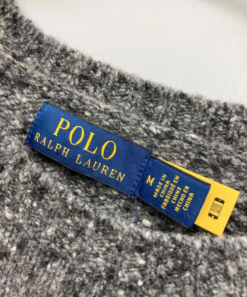POLO RALPH LAUREN（ポロ・ラルフローレン）POLO RALPH LAUREN (ポロ・ラルフローレン) 厚手ニット グレー サイズ:Mの古着・服飾アイテム