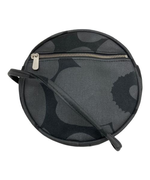 marimekko（マリメッコ）marimekko (マリメッコ) ショルダーバッグ ブラック×グレーの古着・服飾アイテム