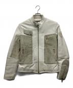 AVIREXアヴィレックス）の古着「シングルライダース」｜ホワイト×グレー