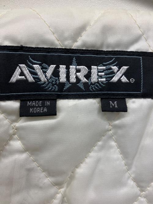 AVIREX（アヴィレックス）AVIREX (アヴィレックス) シングルライダース  ホワイト×グレー サイズ:Mの古着・服飾アイテム