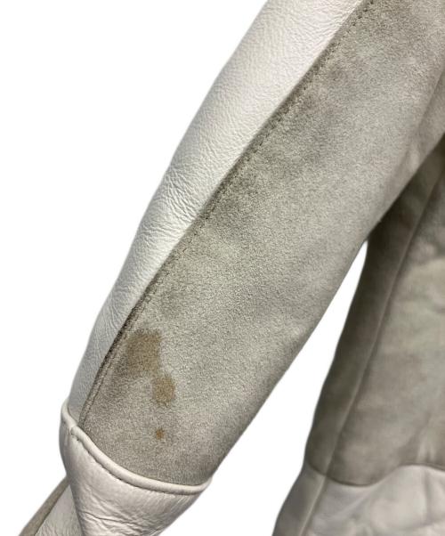 AVIREX（アヴィレックス）AVIREX (アヴィレックス) シングルライダース  ホワイト×グレー サイズ:Mの古着・服飾アイテム