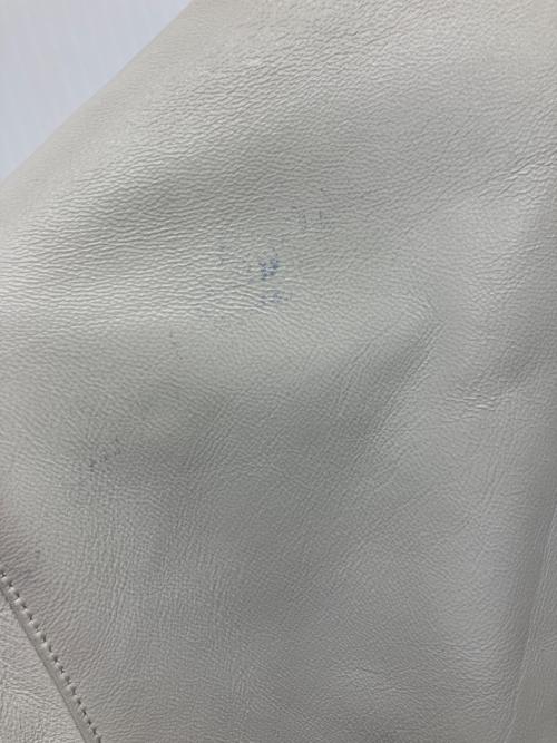 AVIREX（アヴィレックス）AVIREX (アヴィレックス) シングルライダース  ホワイト×グレー サイズ:Mの古着・服飾アイテム