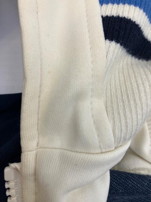 adidas（アディダス）adidas (アディダス) ジャケット ネイビー×ホワイト サイズ:M-Lの古着・服飾アイテム