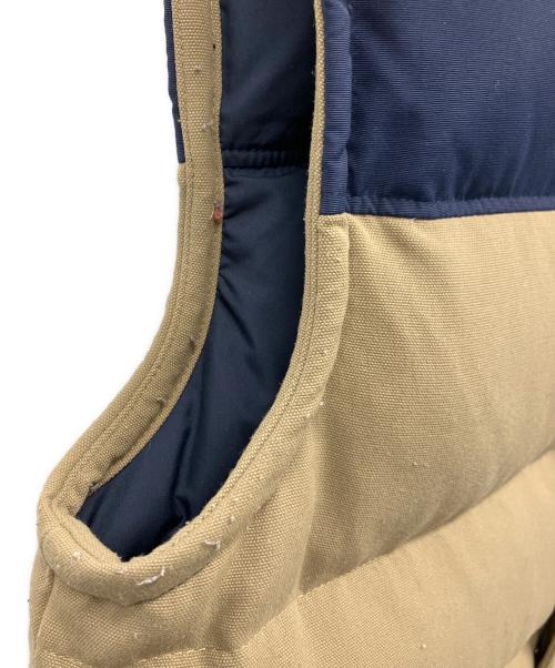 Patagonia（パタゴニア）Patagonia (パタゴニア) ダウンベスト ネイビー×カーキ サイズ:Sの古着・服飾アイテム