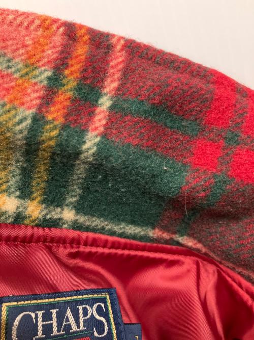 CHAPS RALPH LAUREN（チャップス ラルフローレン）CHAPS RALPH LAUREN (チャップス ラルフローレン) ジャケット レッド×グリーン サイズ:Lの古着・服飾アイテム