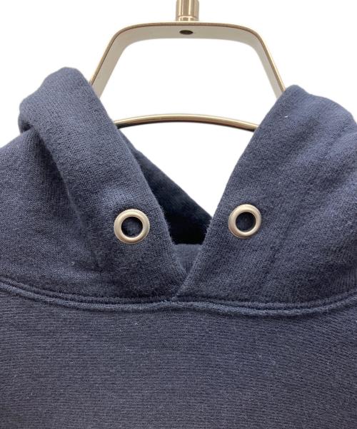 Champion REVERSE WEAVE（チャンピオン リバース ウィーブ）Champion REVERSE WEAVE (チャンピオン リバース ウィーブ) プルオーバーパーカー ネイビー×イエロー サイズ:Lの古着・服飾アイテム