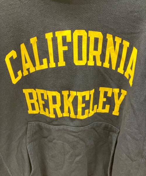 Champion REVERSE WEAVE（チャンピオン リバース ウィーブ）Champion REVERSE WEAVE (チャンピオン リバース ウィーブ) プルオーバーパーカー ネイビー×イエロー サイズ:Lの古着・服飾アイテム