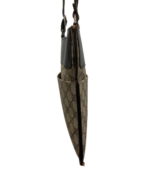 GUCCI（グッチ）GUCCI (グッチ) ショルダーバッグ ダークブラウン×ベージュの古着・服飾アイテム