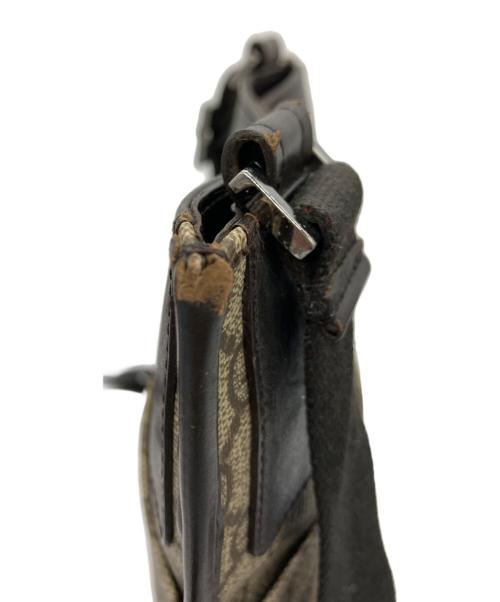 GUCCI（グッチ）GUCCI (グッチ) ショルダーバッグ ダークブラウン×ベージュの古着・服飾アイテム