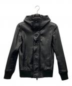 AKMエーケーエム）の古着「ラムレザージャケット」｜ブラック