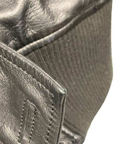 AKM（エーケーエム）AKM (エーケーエム) ラムレザージャケット ブラック サイズ:Sの古着・服飾アイテム