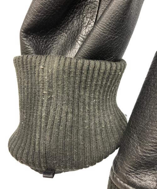 AKM（エーケーエム）AKM (エーケーエム) ラムレザージャケット ブラック サイズ:Sの古着・服飾アイテム