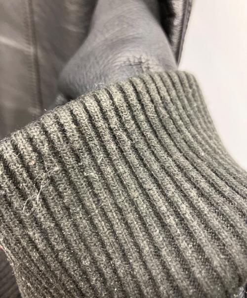 AKM（エーケーエム）AKM (エーケーエム) ラムレザージャケット ブラック サイズ:Sの古着・服飾アイテム