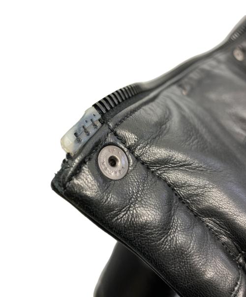 wjk（ダブルジェイケー）wjk (ダブルジェイケー) ラムレザーダウンジャケット ブラック サイズ:Sの古着・服飾アイテム