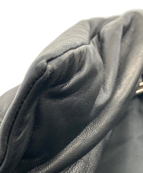 wjk（ダブルジェイケー）wjk (ダブルジェイケー) ラムレザーダウンジャケット ブラック サイズ:Sの古着・服飾アイテム