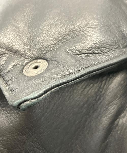 wjk（ダブルジェイケー）wjk (ダブルジェイケー) ラムレザーダウンジャケット ブラック サイズ:Sの古着・服飾アイテム