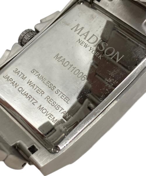 MADISON NEWYORK（MADISON NEWYORK）MADISON NEWYORK (MADISON NEWYORK) 腕時計 ブラックの古着・服飾アイテム