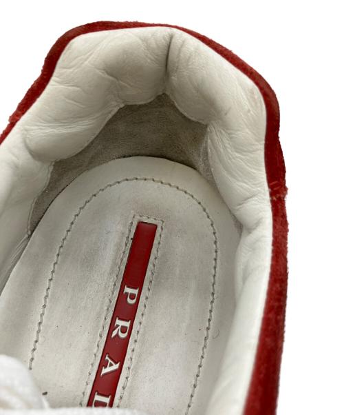 PRADA（プラダ）PRADA (プラダ) スニーカー レッド サイズ:8の古着・服飾アイテム