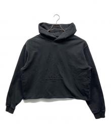 Maison Margiela（メゾンマルジェラ）の古着「ナンバリング ロゴ フード スウェットシャツ」｜ブラック