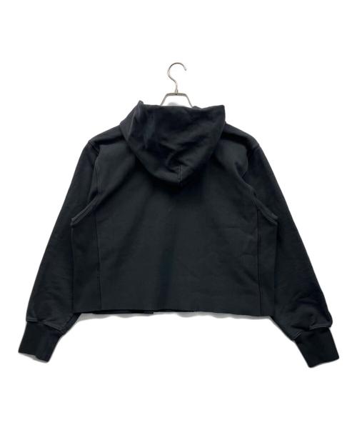 Maison Margiela（メゾンマルジェラ）Maison Margiela (メゾンマルジェラ) LOGO COTTON FLEECE HOODIE パーカー ブラック サイズ:Sの古着・服飾アイテム