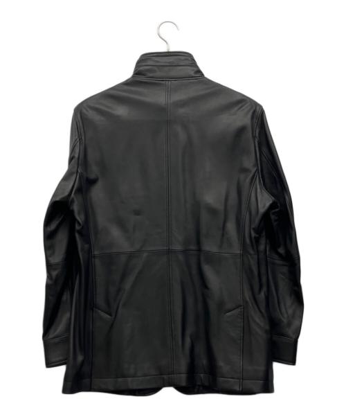 D'URBAN（ダーバン）D'URBAN (ダーバン) ラムレザーコート ブラック サイズ:Lの古着・服飾アイテム