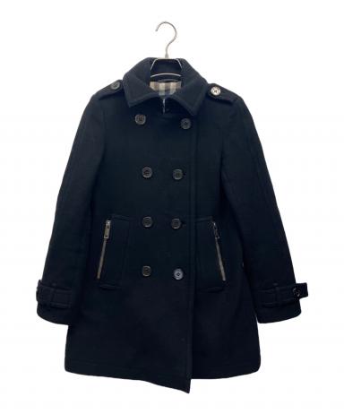 【美品】バーバリーロンドン ピーコート ブラック 中古・古着通販】BURBERRY LONDON (バーバリーロンドン) Pコート
