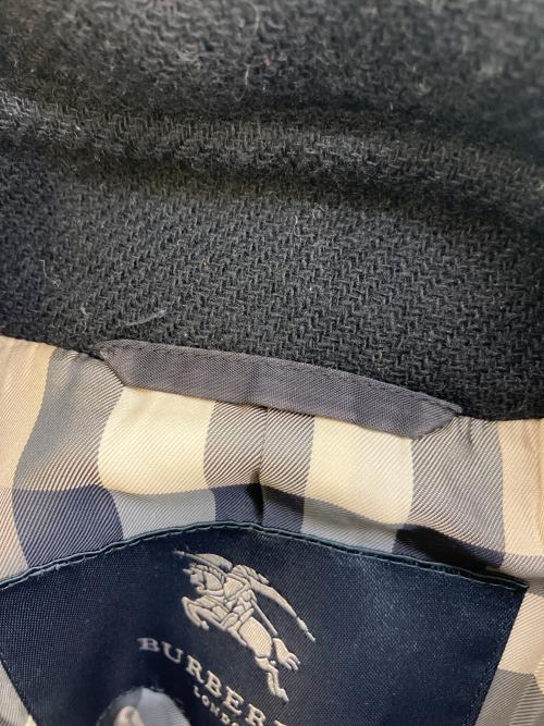 BURBERRY LONDON（バーバリーロンドン）BURBERRY LONDON (バーバリーロンドン) Pコート ブラック サイズ:38の古着・服飾アイテム