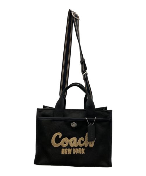 COACH（コーチ）COACH (コーチ) 2WAYトートバッグ ブラックの古着・服飾アイテム