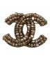 CHANEL（シャネル）の古着「ブローチ」｜ブラウン×ゴールド