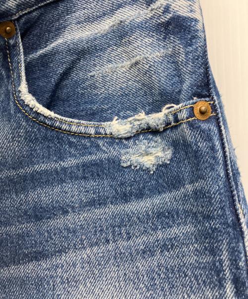 H BEAUTY&YOUTH（エイチ ビューティー&ユース）H BEAUTY&YOUTH (エイチ ビューティー&ユース) DISTRESSED DENIM 5P PANTS インディゴ サイズ:Lの古着・服飾アイテム