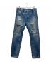 H BEAUTY&YOUTH（エイチ ビューティー&ユース）の古着「DISTRESSED DENIM 5P PANTS」｜インディゴ