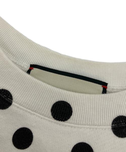 GUCCI（グッチ）GUCCI (グッチ) ポルカドットスウェット ホワイト×ブラック サイズ:Mの古着・服飾アイテム