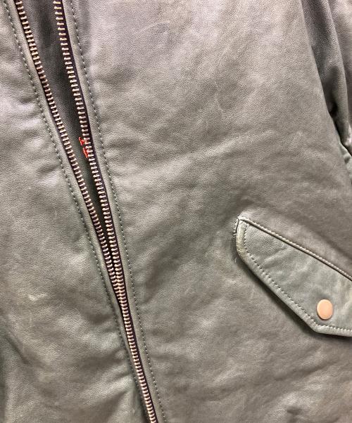 AVIREX（アヴィレックス）AVIREX (アヴィレックス) レザージャケット オリーブ サイズ:3XLの古着・服飾アイテム