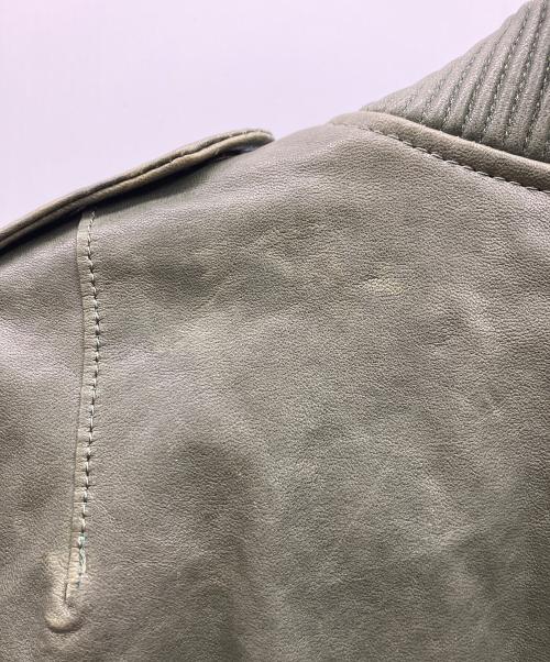 AVIREX（アヴィレックス）AVIREX (アヴィレックス) レザージャケット オリーブ サイズ:3XLの古着・服飾アイテム