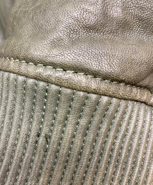 AVIREX（アヴィレックス）AVIREX (アヴィレックス) レザージャケット オリーブ サイズ:3XLの古着・服飾アイテム