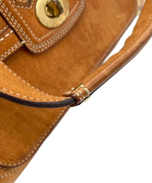 COACH（コーチ）COACH (コーチ) レザーハンドバッグ ブラウンの古着・服飾アイテム