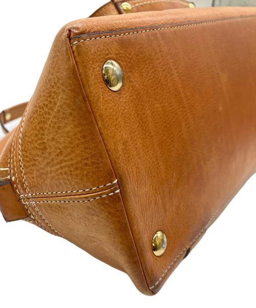 COACH（コーチ）COACH (コーチ) レザーハンドバッグ ブラウンの古着・服飾アイテム