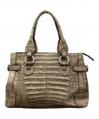 JRAジェーアールエー）の古着「レザーハンドバッグ」｜グレー