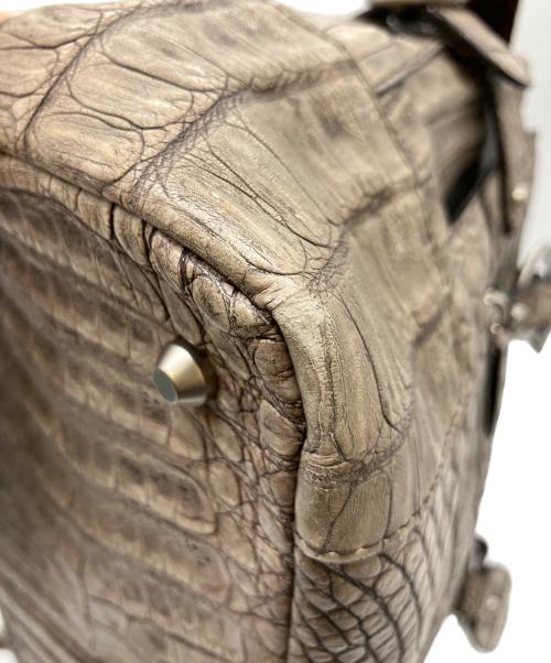 JRA（ジェーアールエー）JRA (ジェーアールエー) レザーハンドバッグ グレーの古着・服飾アイテム