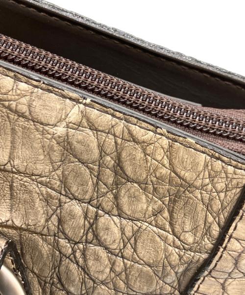 JRA（ジェーアールエー）JRA (ジェーアールエー) レザーハンドバッグ グレーの古着・服飾アイテム