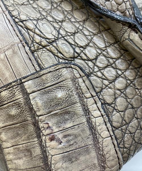 JRA（ジェーアールエー）JRA (ジェーアールエー) レザーハンドバッグ グレーの古着・服飾アイテム