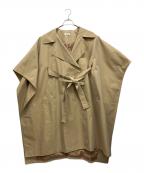 Hormeホルメ）の古着「トレンチケープポンチョ」｜ベージュ