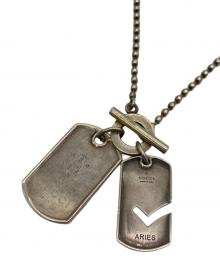 GUCCI（グッチ）の古着「ダブルドッグタグネックレス」｜シルバー