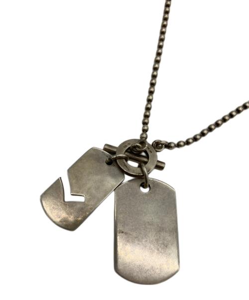 GUCCI（グッチ）GUCCI (グッチ) ダブルドッグタグネックレス シルバーの古着・服飾アイテム