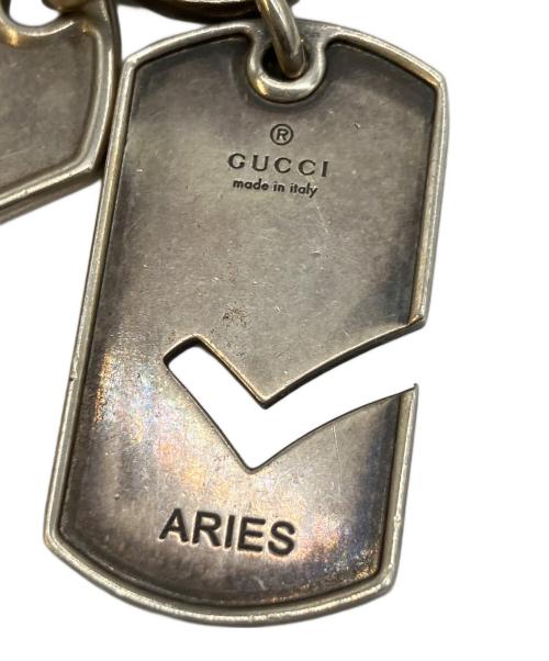 GUCCI（グッチ）GUCCI (グッチ) ダブルドッグタグネックレス シルバーの古着・服飾アイテム