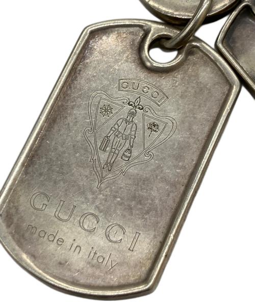 GUCCI（グッチ）GUCCI (グッチ) ダブルドッグタグネックレス シルバーの古着・服飾アイテム