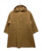 na.eナエ）の古着「Brushed Wool Hoodie Coat」｜キャメル