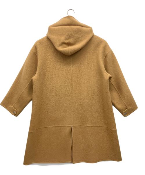 na.e（ナエ）Na.e (ナエ) Brushed Wool Hoodie Coat キャメル サイズ:-の古着・服飾アイテム