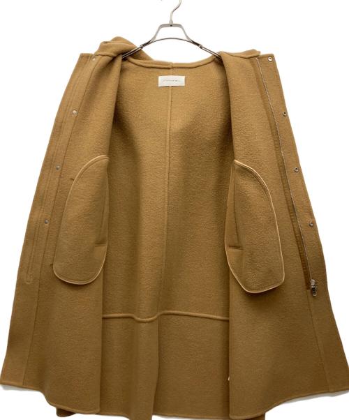 na.e（ナエ）Na.e (ナエ) Brushed Wool Hoodie Coat キャメル サイズ:-の古着・服飾アイテム