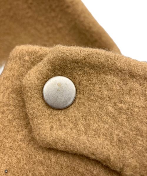 na.e（ナエ）Na.e (ナエ) Brushed Wool Hoodie Coat キャメル サイズ:-の古着・服飾アイテム